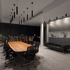 Подвесной светодиодный светильник Elektrostandard DLR023 12W 4200K черный матовый a040264 3