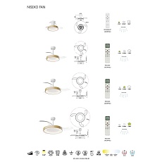 Люстра-вентилятор Mantra NISEKO FAN S 9012 3