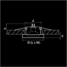 Встраиваемый светильник Lightstar Rifle Qua 002524 1