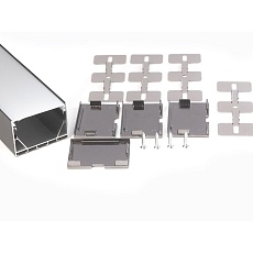 Профиль накладной LEDS POWER СПН5035 алюм. черный с призм.рассеивателем 2м 008523 2