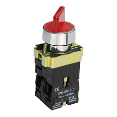 Переключатель LAY5-BK2465 на 2 положения красный IEK BSW90-BK-2-K04