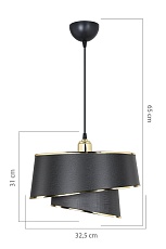Подвесной светильник Toplight Adriana TL1621H-01BK 2