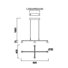 Подвесная люстра Mantra Africa 9410 2
