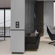 Сенсорный выключатель одноклавишный Werkel (Умный дом) с подсветкой серебряный W4513006 a064143 2