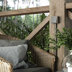 Выключатель одноклавишный влагозащищенный Werkel Gallant графит рифленый W5010204 4690389164019 1