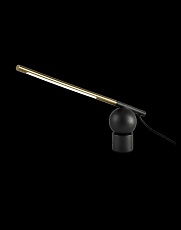 Настольная лампа Alfa Light F3924-41 light black+gol d 5W 30*8*40