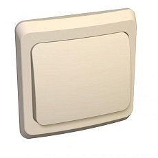 Выключатель одноклавишный Systeme Electric Этюд 10A 250V кремовый BC10-001K