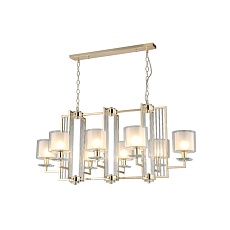 Подвесная люстра Crystal Lux Nicolas SP8 L1000 Gold/White 2