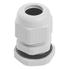 Сальник PG13,5 диаметр проводника 6-12 мм Stekker, IP54, серый (DIY упаковка 2 шт) (без мембраны) 49377