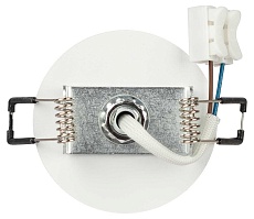 Светильник встраиваемый алюминиевый ЭРА KL106 WH/SL под лампу MR16 GU10 белый/серебро матовый Б0061634 1