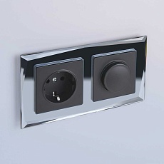 Рамка на 2 поста Werkel Diamant черный W0021208 4690389158810 3