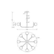 Подвесная люстра Maytoni Rendez-Vous MOD109PL-08BS 2