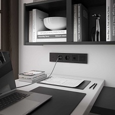 Розетка Werkel Ethernet RJ-45 черный матовый W1181008 4690389156946 1