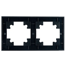 Рамка 2-постовая Stekker Катрин черный GFR00-7002-05 39519 3