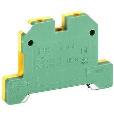 Зажим наборный ЗНИ-4PEN 4мм2 (JXB-земля) IEK YZN20-004-K52