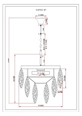 Подвесная люстра Moderli Souls V10782-4P 1