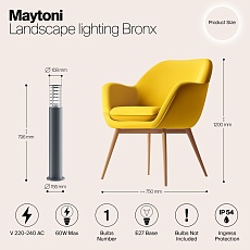 Ландшафтный светильник Maytoni Outdoor O576FL-01GR1 1