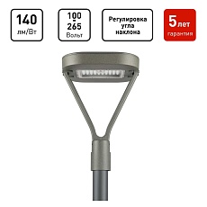 Светильник светодиодный садово-парковый ЭРА SPP-505-0-30K-050 50Вт 3000K IP65 серый Б0062697 5