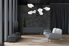 Подвесная люстра Lumina Deco Romina LDP 6037-6 WT+BK 2