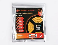 Светодиодная лента Ambrella Light 17W/m 240LED/m 2835SMD теплый белый 5M GS1401 3