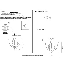 Потолочный светильник Crystal Lux Atlas PL4 Chrome 1
