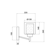 Бра Vele Luce Felice VL1425W01 1
