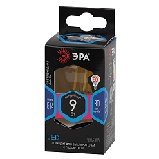 Лампа светодиодная филаментная ЭРА E14 9W 4000K прозрачная F-LED P45-9w-840-E14 Б0047026 2