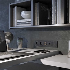 Лицевая панель Werkel Hammer для RJ-11 черный W1292008 4690389163203 2