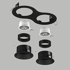 Комплект со светильником Lightstar Domino Round (214627+214607+214607+214007+214007) D6270707BMOD 3