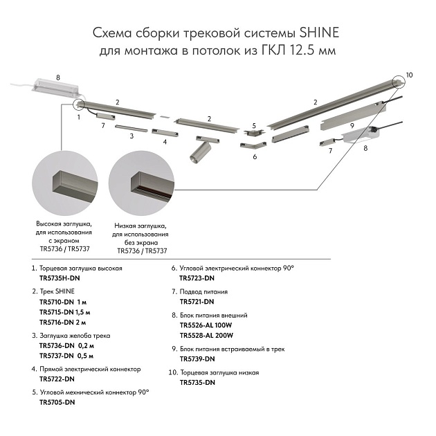 Заглушка Denkirs Shine Base TR5736-DN Фото № 2