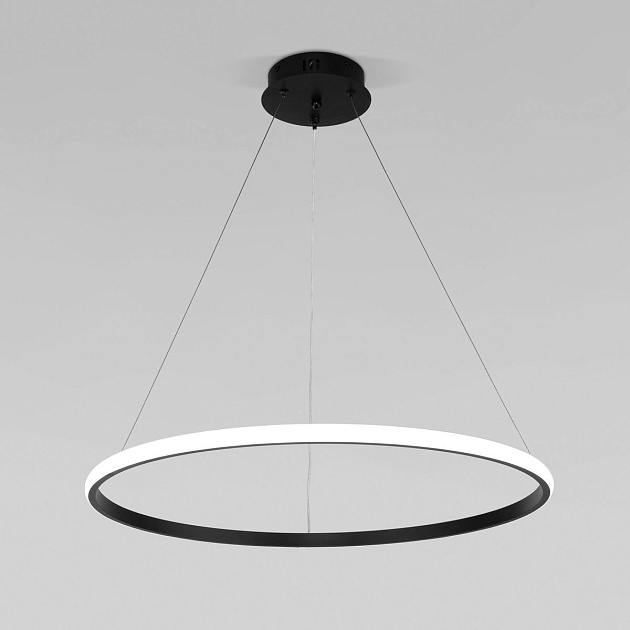 Подвесной светодиодный светильник Eurosvet Collars 90264/1 черный изображение 1 Подвесной светодиодный светильник Eurosvet Collars 90264/1 черный Фото № 1