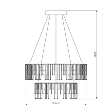 Подвесной светодиодный светильник Bogates Firefly 454/2 1