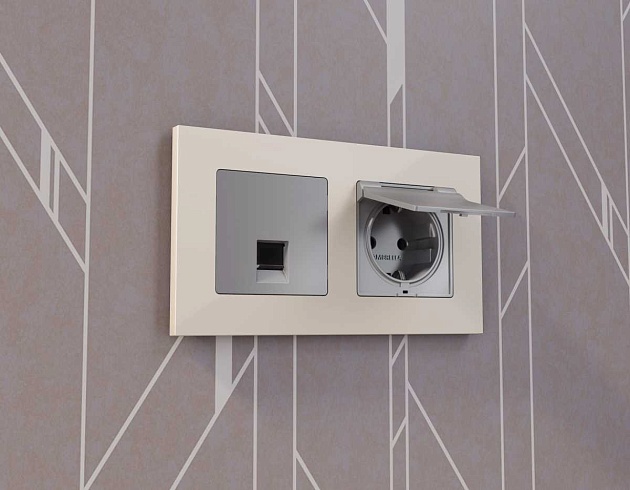 Лицевая панель розетки AMBRELLA VOLT AP5080 Фото № 2