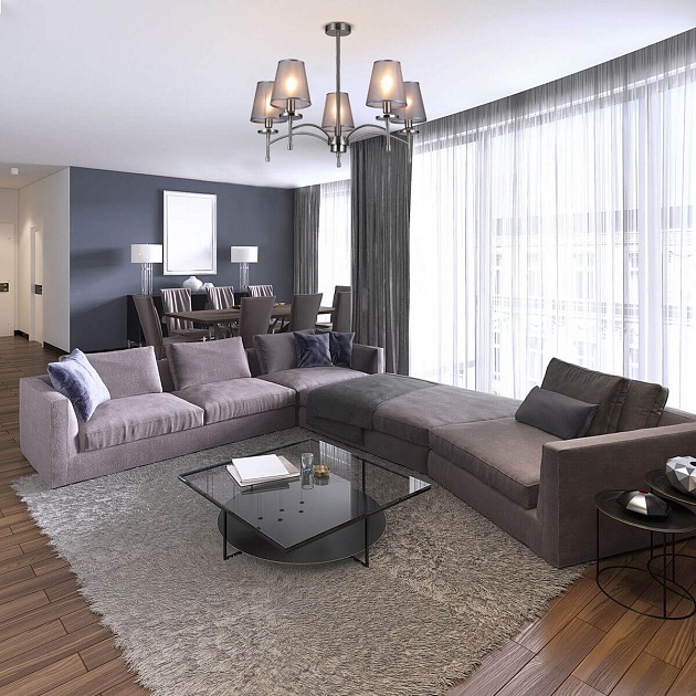 Подвесная люстра Escada Faith 694/5PL Nickel Фото № 3