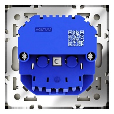 Розетка встраиваемая Voltum S70 с заземлением и защитными шторками, 16А, с USB, A+A, (шелк) VLS040404 5