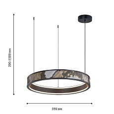 Подвесная светодиодная люстра Favourite Lago 4598-1P 1