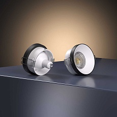 Встраиваемый светильник Elektrostandard 112 MR16 белый/черный a053339 1