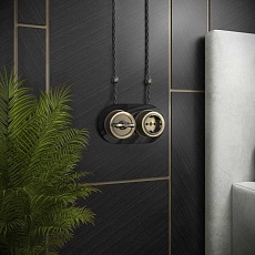 Рамка на 2 поста черная Werkel W0025108 4690389166457 1