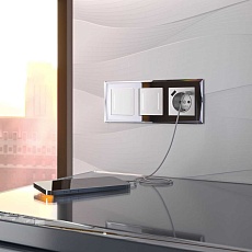 Сенсорный умный выключатель одноклавишный Werkel белый W4513001 4690389197895 5