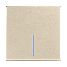 Выключатель Werkel одноклавишный с подсветкой шампань W1110111 4690389157080 5