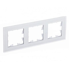 Рамка 3-постовая Systeme Electric AtlasDesign Nature белая ATN330103