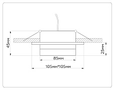 Встраиваемый светильник Ambrella light TECHNO SPOT TN52422 4