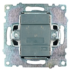 Выключатель двухклавишный Stekker Катрин черный GLS10-7104-05 39606 2