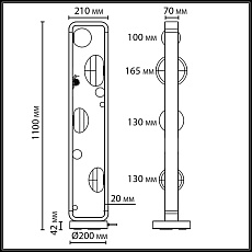 Ландшафтный светильник ODEON LIGHT NATURE 5434/4FB 2
