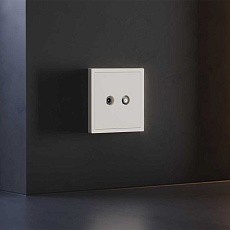 Накладка для розетки телевизионной оконечной TV+SAT, S70 (хлопок) Voltum VLS001613 1