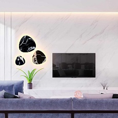 Бра Crystal Lux BILBAO AP12W LED D500 BLACK 5