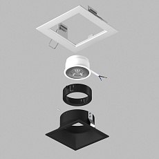 Комплект со светильником Lightstar Domino Quadro (214516+214507+214007) D51607BMOD 3