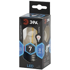 Лампа светодиодная филаментная ЭРА E27 7W 4000K прозрачная F-LED P45-7W-840-E27 Б0027949 1