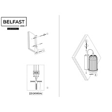 Бра Belfast Pineridge WFS-380-B1 BR 2