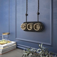 Рамка Werkel Favorit Runda на 3 поста черный W0035108 4690389166488 3